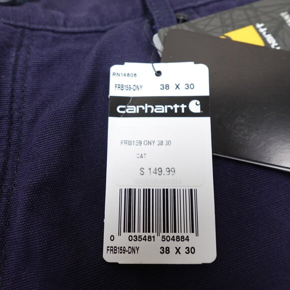 NEW Carhartt Fire Resistant Mid Weight Canvas Jean Men's 38x30 Workwear Pants - Picture 5 of 12